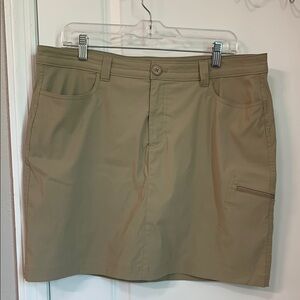 Eddie Bauer Tan Casual Skirt with Pocket
